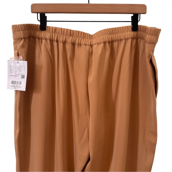 NWT ABLE Claire Crepe Wide Leg Pant in "Camel" Tan Size 12 - Picture 8 of 15